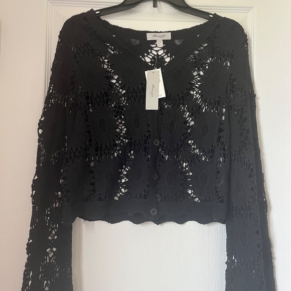 New Women’s Honey $ t Top Black Size L - Picture 2 of 3